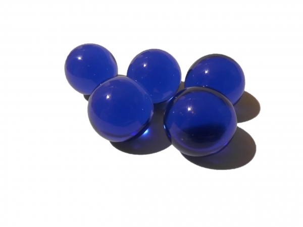 Blue, crystal glass 25mm