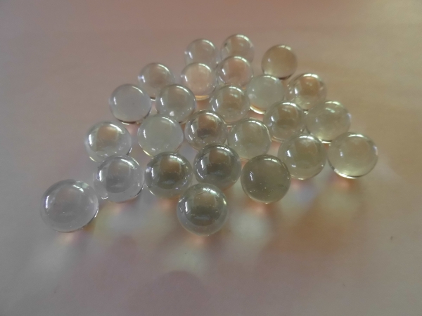 Clear 14mm, iridescent
