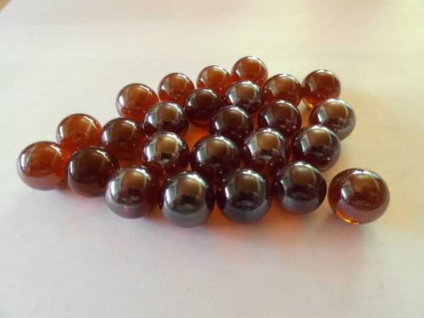 Amber shiny 14mm
