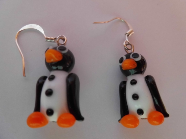 Earrings penguin (1 set)