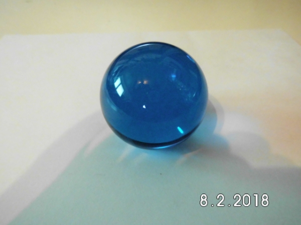 paperweight, blue aquamarine
