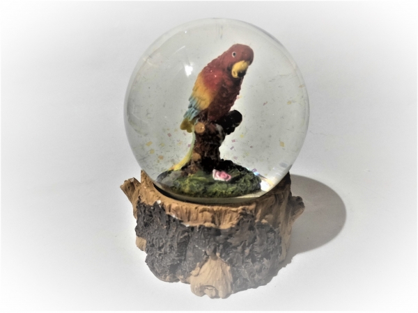 Glitter ball parrot - red/yellow/blue