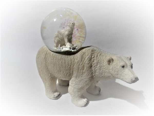 Glitter ball polar bear