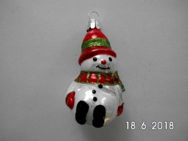 Bauble snowman red