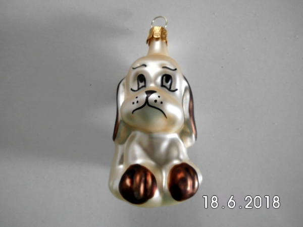 Bauble dog beige