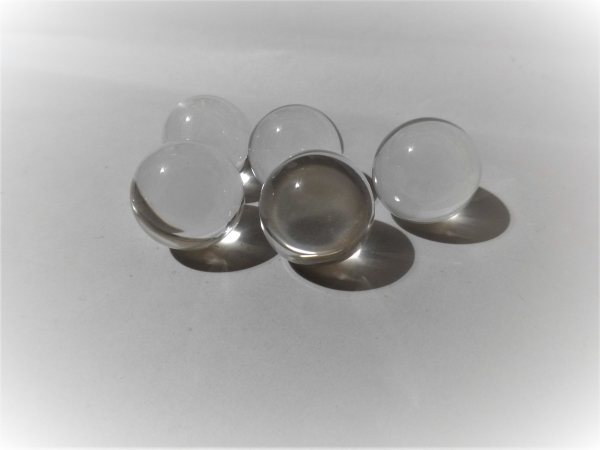 Clear, crystal glass 25mm