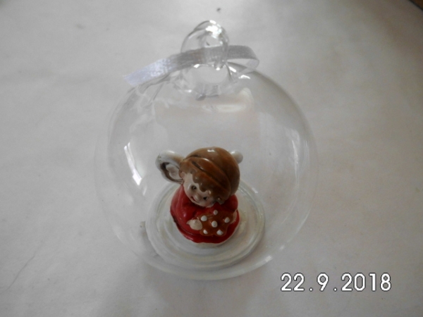 Bauble with angel red
