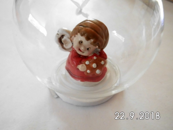 Bauble with angel red