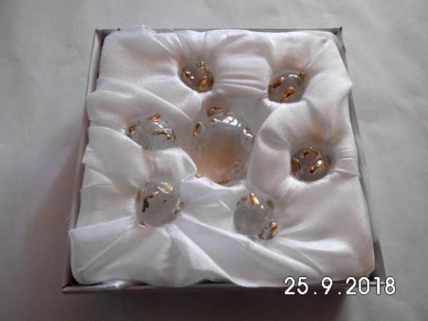 Lucky pig set 7 pieces - Clear