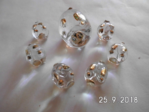 Lucky pig set 7 pieces - Clear