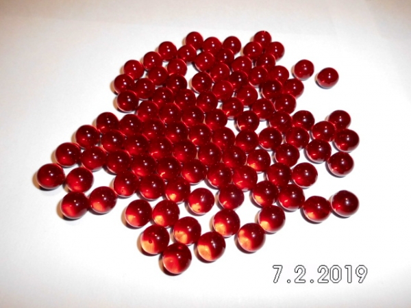 Red polished 8mm