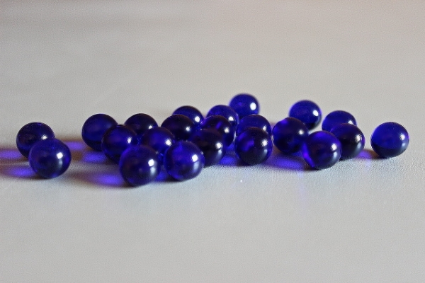 Blue polished 10mm