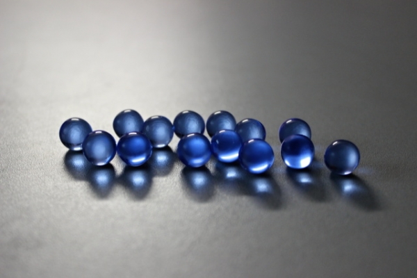 Blue, light blue polished 10mm