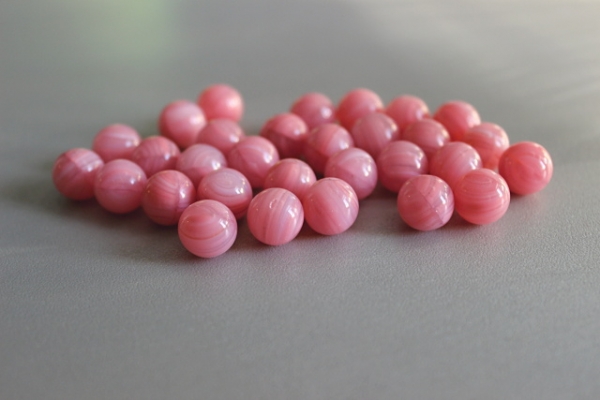 Pink mix polished 10mm