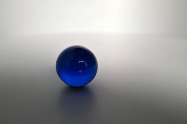 Blue, dark, polished 25mm