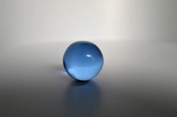 Blue, light blue, polished 25mm