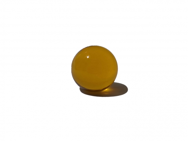 glass ball yellow