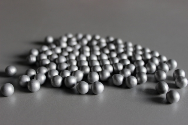 Aluminum coated (silver look) matt 8mm