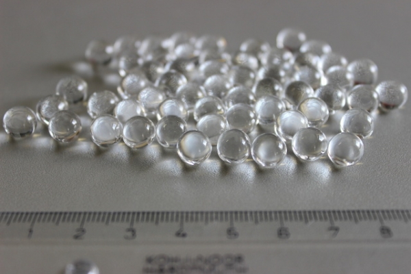 Clear crystal balls without bubbles 8mm