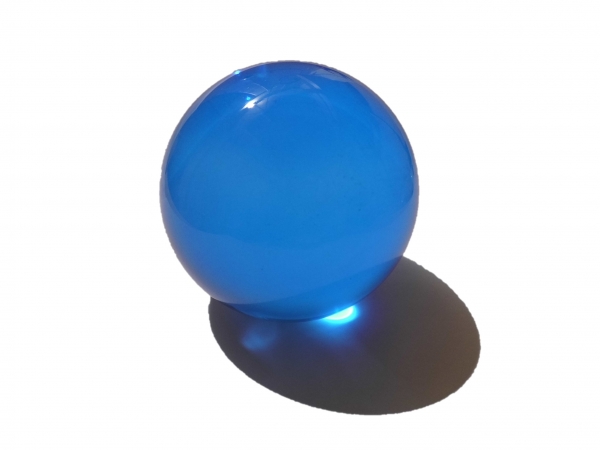 Paperweight 90mm aquamarine blue