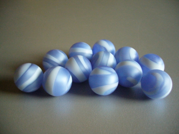 Blue and white with stripes professional marble 16.48mm