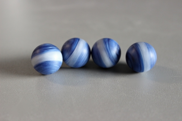 Blue and white with stripes professional marble 16.48mm