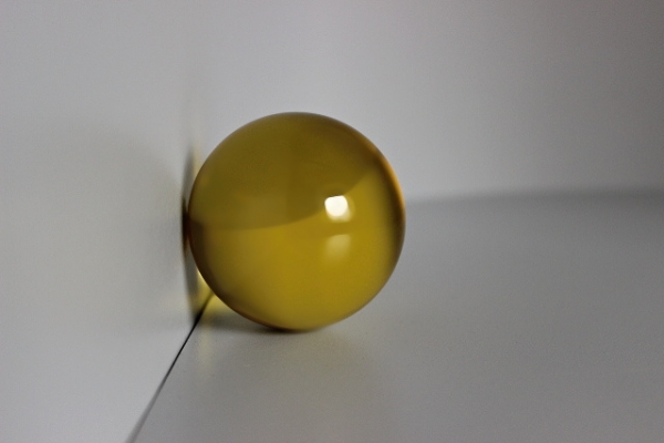 Glass ball yellow - 50mm