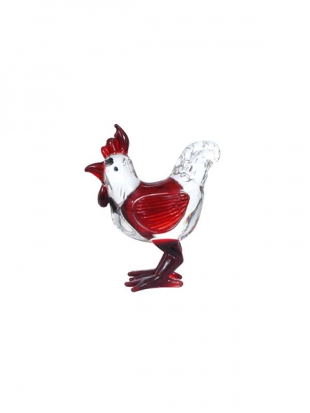 Rooster 7cm - red