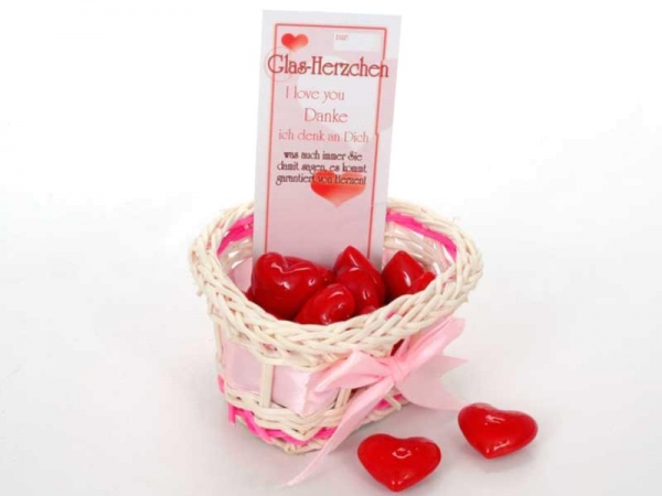 Glass heart sympathy heart
