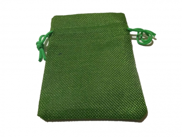 Marble bag green - jute