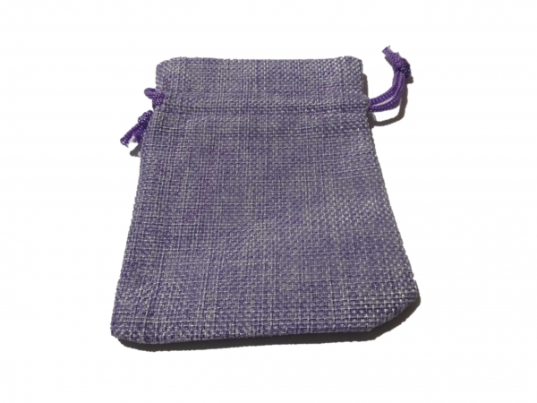 Marble bag purple - jute