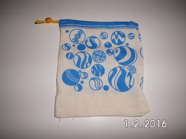 Marble bag blue
