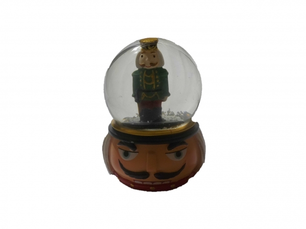 Nutcracker snow globe green